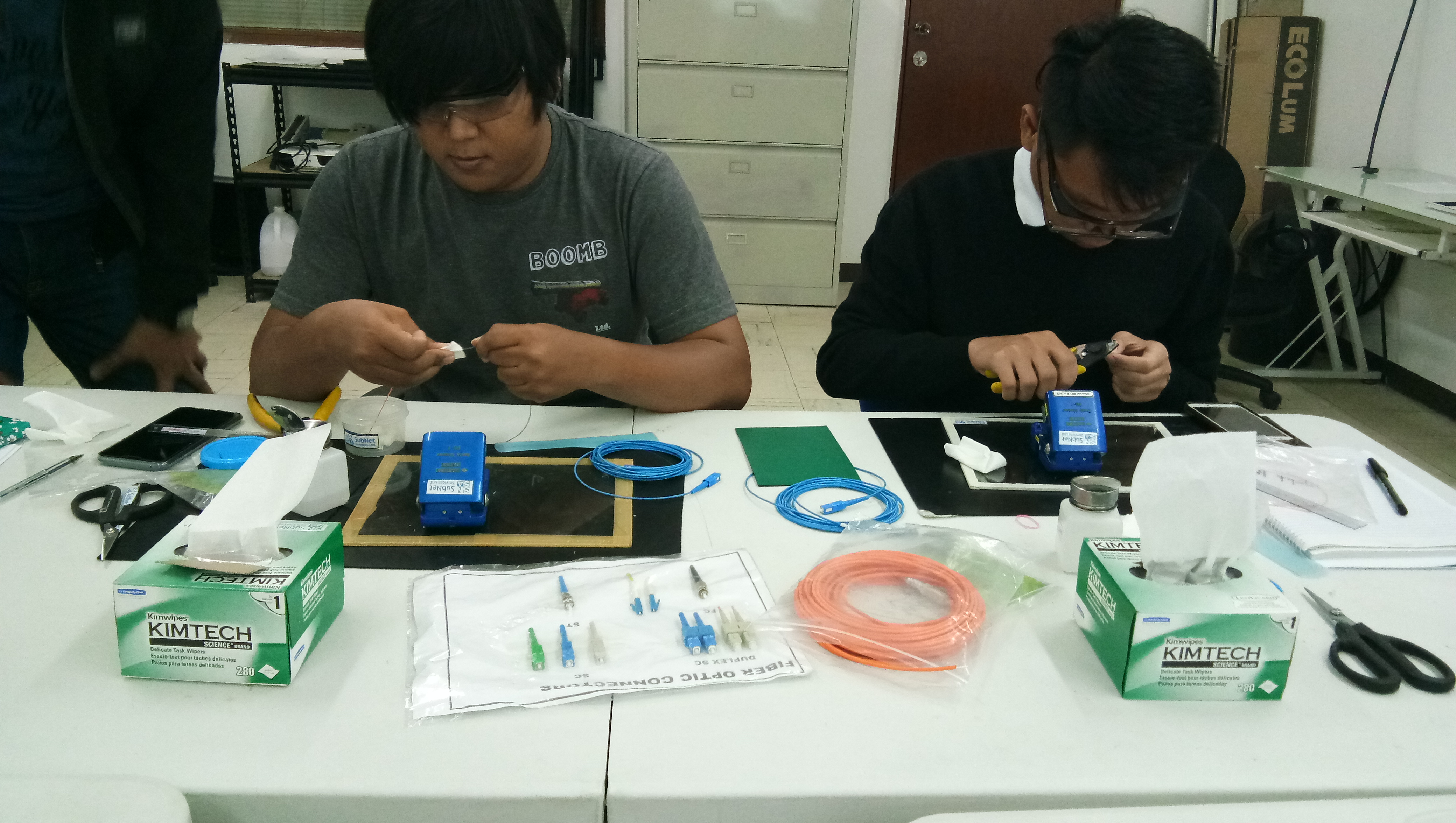 cfot trainees during a laboratory activity