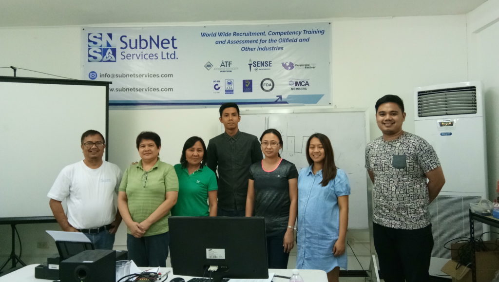 Subnet Services fiber optics training instructors along with students